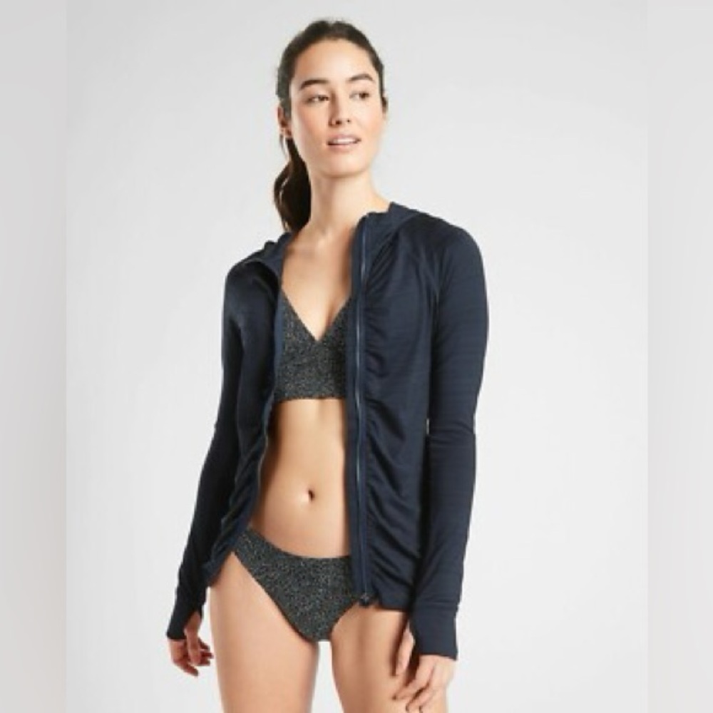 Athleta Pacifica Crosscurrent UPF Jacket Navy Blue Small - Picture 5 of 16